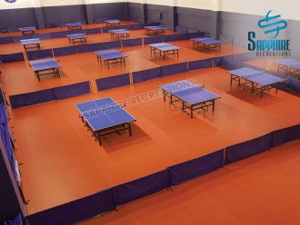 Table tennis room equipment and flooring-1